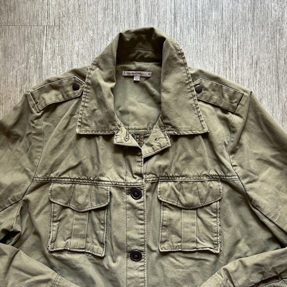GAP Army/Olive Green Button Down Front Pockets Chore/Barn/Utility Coat Size XL - Picture 2 of 12